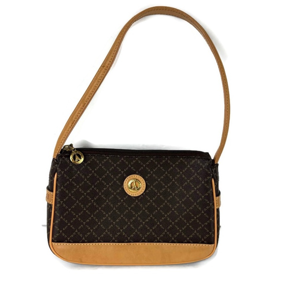 La Tour Eiffel Leather Monogram Mini Shoulder Bag Hand Bag in Brown/Tan